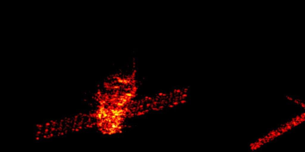Radar-Aufnahme des ausser Kontrolle geratenen chinesischen Raumlabors "Tiangong 1".