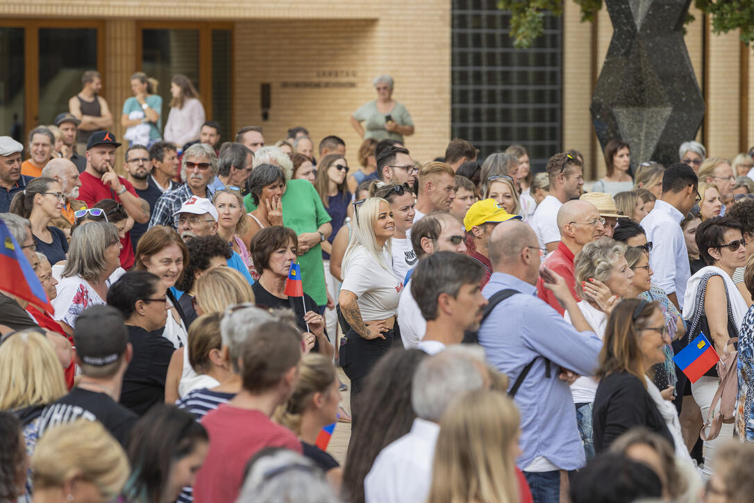 Corona Demo in Vaduz