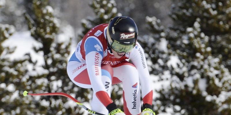 Lara Gut auf dem Weg zu Rang 2 in der Abfahrt von Lake Louise