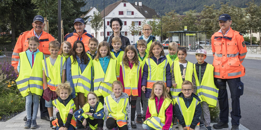 Verkehrsaktion Schulanfang in Balzers