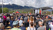 Feierlichkeiten zum Jubiläum bei der alten Rheinbrücke Vaduz–Sevelen