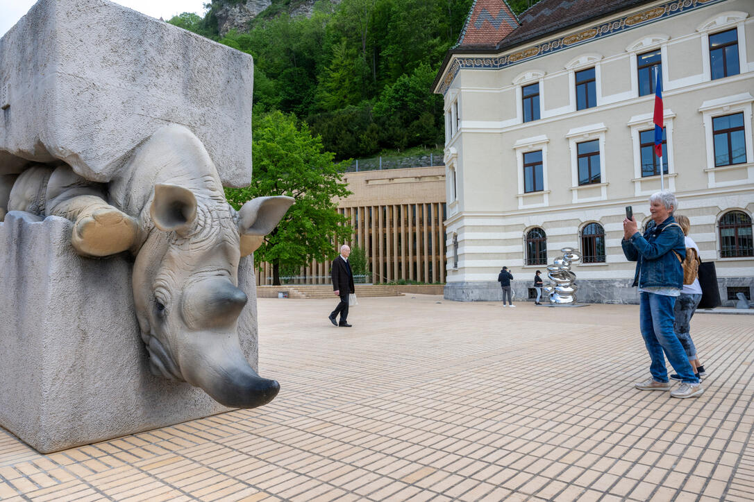 240430 Bad Ragartz in  Vaduz auf dem Peter-Kaiser-Platz 