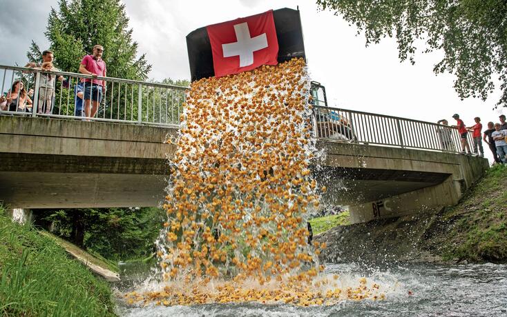 230801 Entenrennen am 1. August & Liewo-Familien-Olympiade, Vaduz - Vaduz