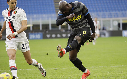 Romelu Lukaku war Inters Matchwinner beim 3:0 gegen Genoa
