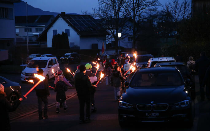 Fackel- und Lampionzug in Gamprin (08.03.2025)