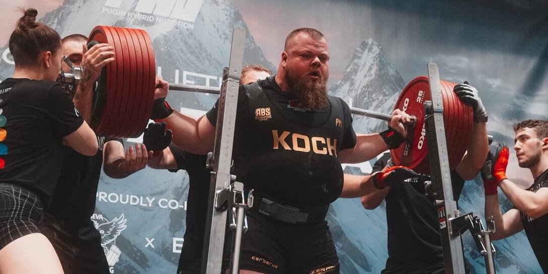 Bei den Kniebeugen schaffte Sean Koch ph&auml;nomenale 400 Kilogramm.