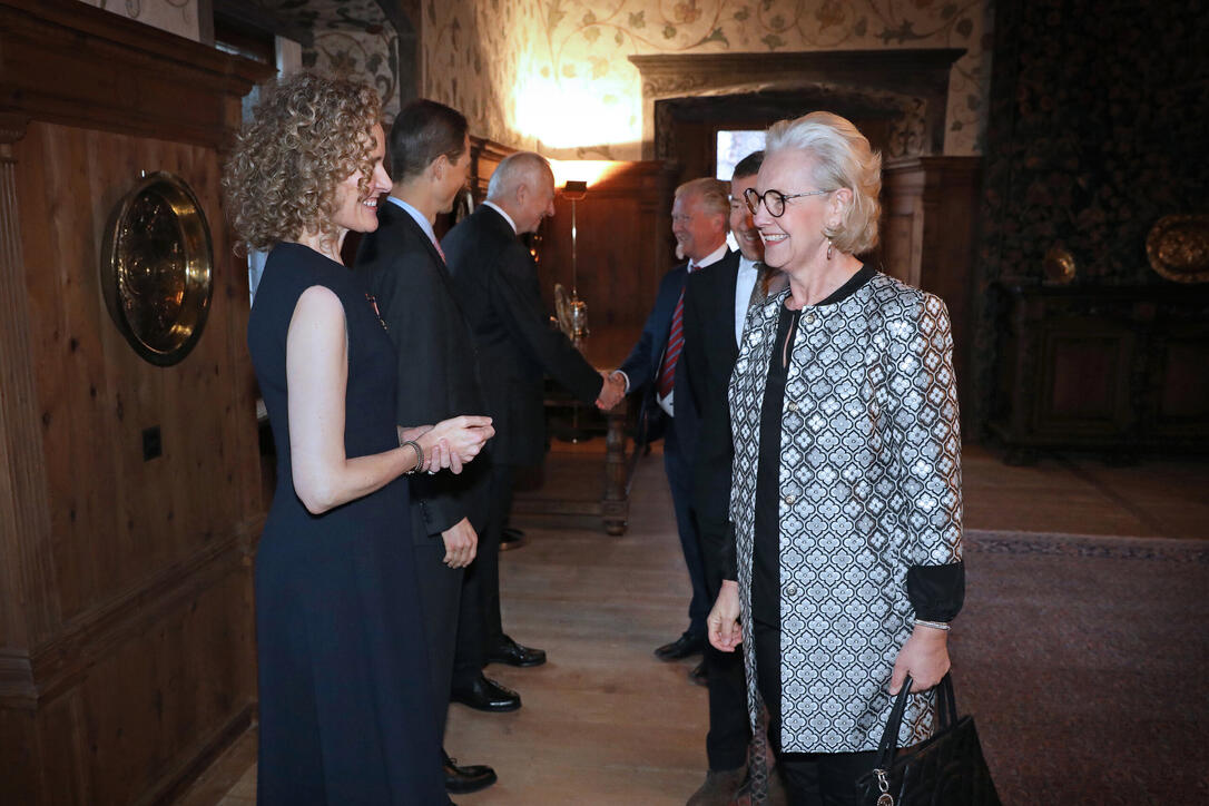 Neujahrsempfang auf Schloss Vaduz, Fürstentum Liechtenstein,am