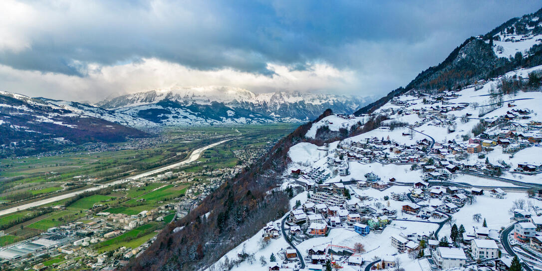 Schnee in Triesenberg