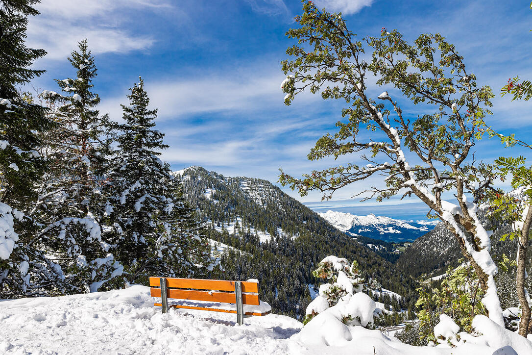 Erster Schnee in Liechtenstein