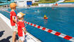 Schiffsmodell-Schaufahren im Schwimmbad von Vaduz.