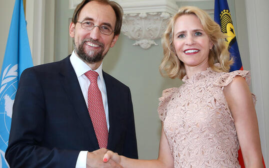 Besuch von Zeid Ra?ad Al Hussein, UNO-Hochkommissar für Mensc