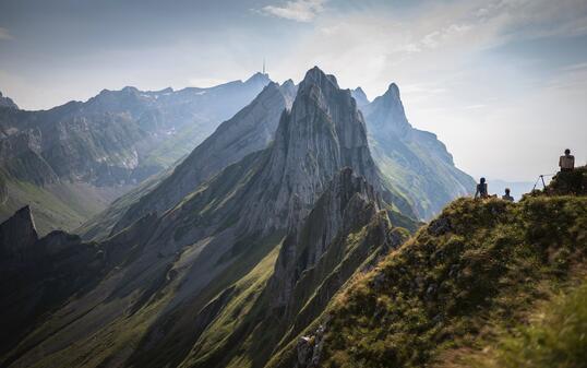 WANDERER, ALPSTEIN, WANDERUNG, BERG, BERGE,