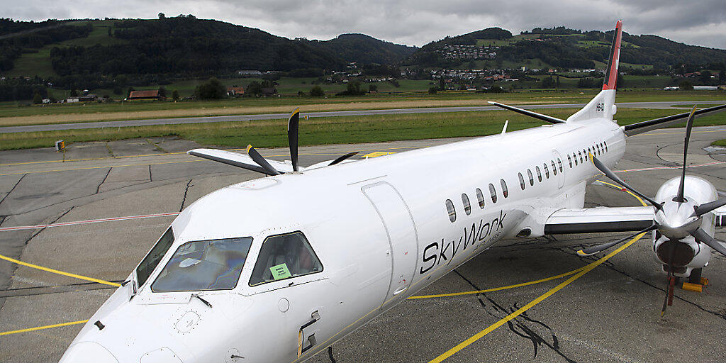 Die Konkurs gegangene Berner Fluggesellschaft Skywork litt permanent an Geldmangel.(Archivbild)