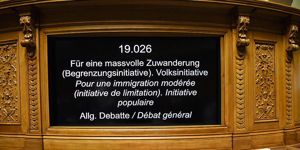 Die SVP hatte im Nationalrat mit ihrer Begrenzungsinitiative keine Chance.