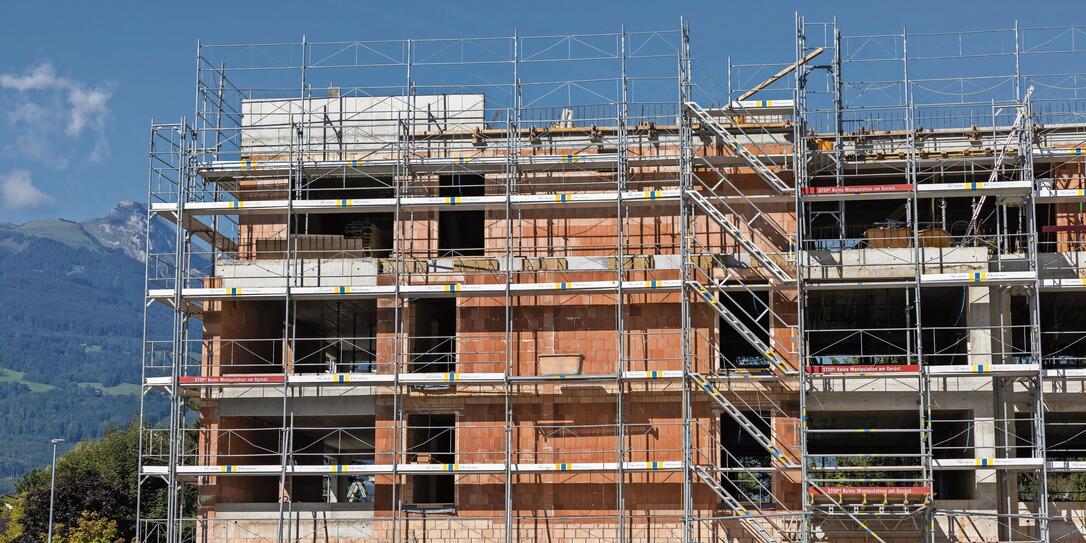Baustelle in Schaan