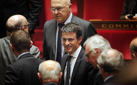 Premierminister Manuel Valls zeigte sich nach der Abstimmung "zufrieden" mit dem Ergebnis.