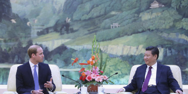 Prinz William trifft Xi Jinping in der Grossen Halle des Volkes Prinz William trifft Xi Jinping in der Grossen Halle des Volkes