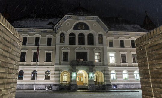 Regierungsgebäude Winter