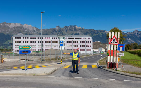 Baustelle in Schaan