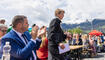Feierlichkeiten zum Jubiläum bei der alten Rheinbrücke Vaduz–Sevelen