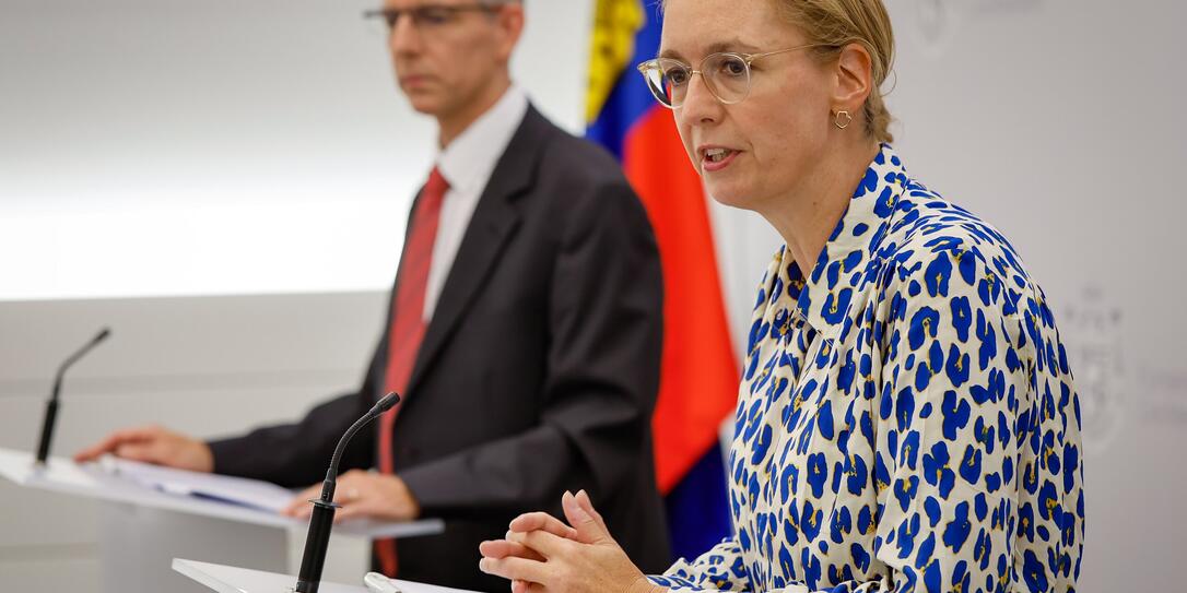 Liechtenstein Vaduz Regierung PK Sabine Monauni Umsetzung Aktionsplan Energie 2022 Liechtenstein Vaduz Regierung PK Sabine Monauni Umsetzung Aktionsplan Energie 2022
