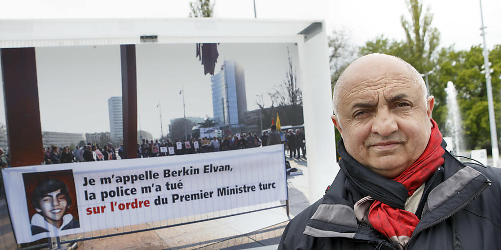 Auch in der Schweiz will die Türkei Einfluss auf die Darstellung von Präsident Erdogan nehmen: Dieses Bild in Genf soll nicht mehr gezeigt werden. Auch in der Schweiz will die Türkei Einfluss auf die Darstellung von Präsident Erdogan nehmen: Dieses Bild in Genf soll nicht mehr gezeigt werden.