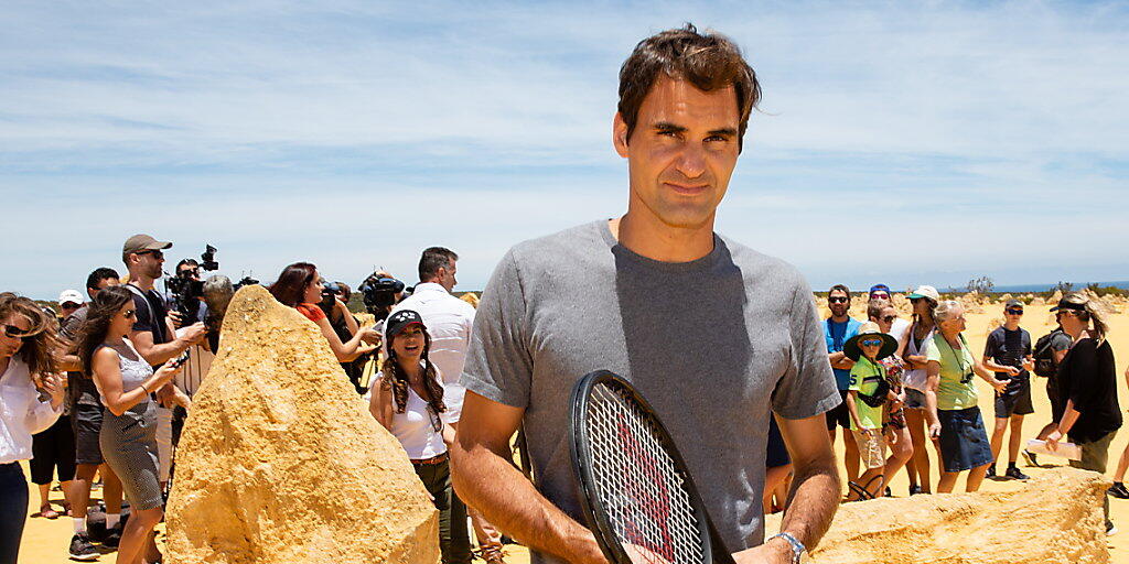 Im Mittelpunkt des Interesses: Roger Federer