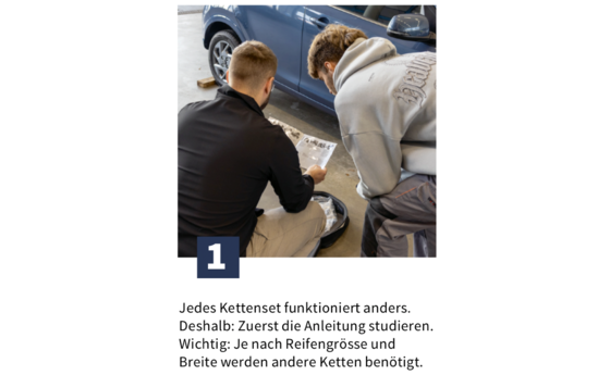 Schneeketten richtig montieren