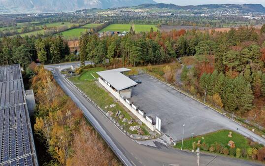 Der Kleinlieferungsplatz der Deponie Forst/Ställa soll künftig Solarstrom liefern