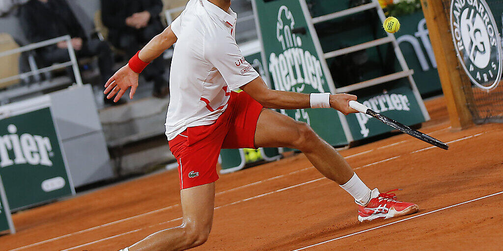 Nicht aus der Balance geraten: Novak Djokovic bei seinem Einstieg ins diesjährige French Open
