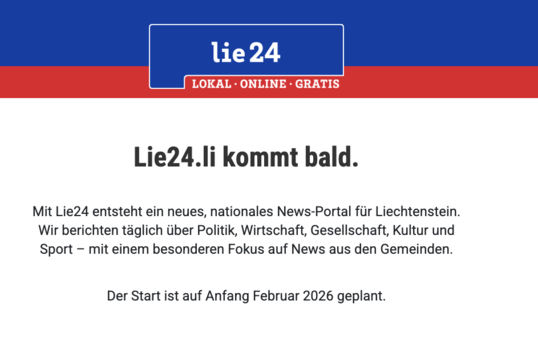 Ein aktueller Screenshot auf die Website "Lie24.li"