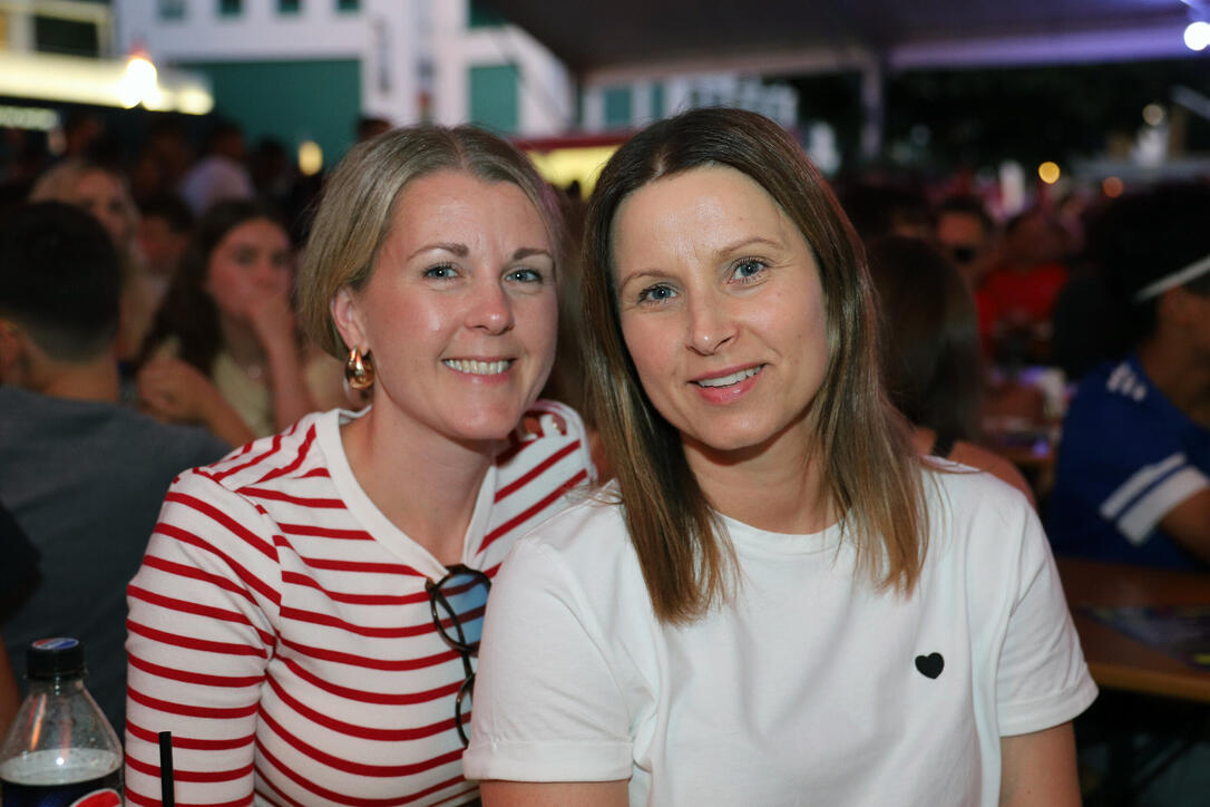 WM-Meile Rathausplatz Vaduz Spiel Schweiz-Katar