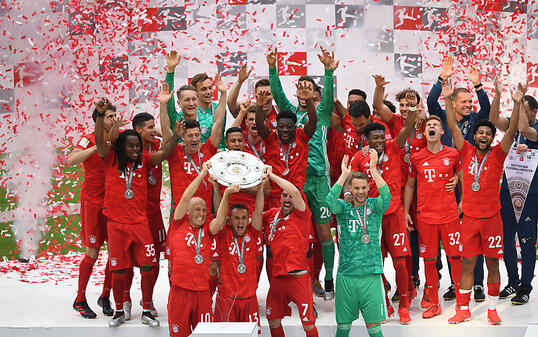 Bayern München feierte seinen 29. Meistertitel, den 7. in Serie