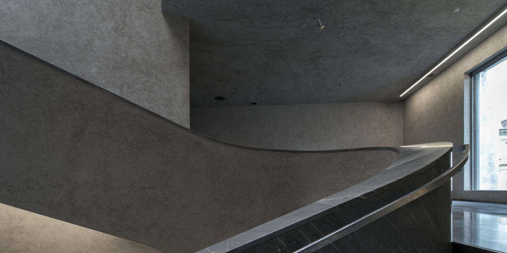 Das Treppenhaus im neuen Erweiterungsbau des Kunstmuseums Basel.