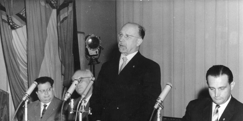 Berlin, Pressekonferenz Ulbricht