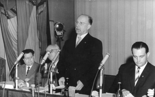 Berlin, Pressekonferenz Ulbricht