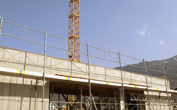 Tag der offenen Baustelle Kindergarten und Doppelturnhalle in Ma