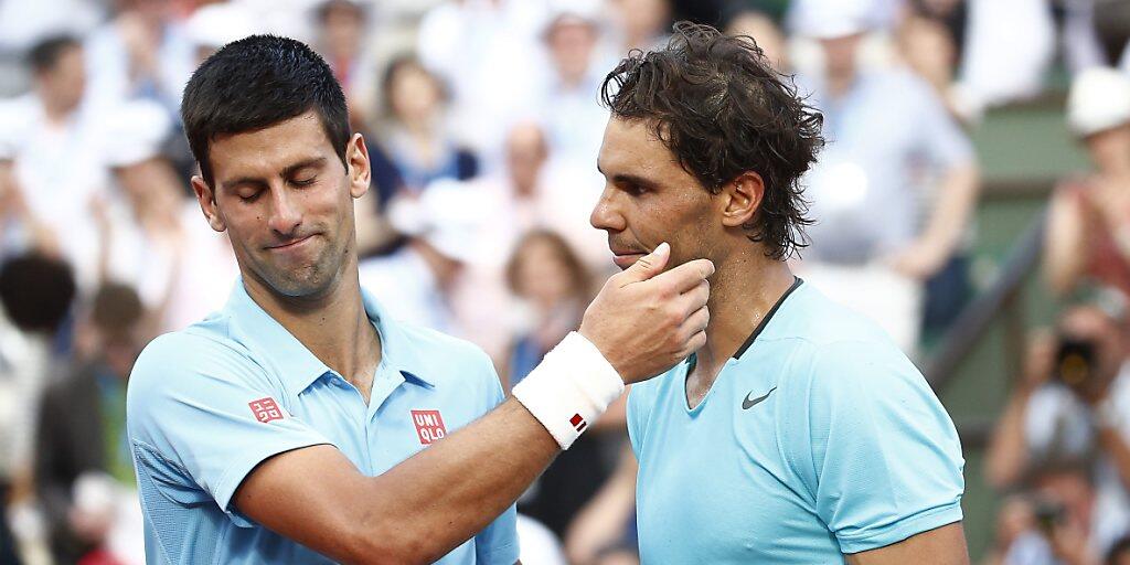 Der bisher letzte Grand-Slam-Final zwischen Novak Djokovic (li.) und Rafael Nadal: Am French Open 2014 setzte sich der Spanier durch