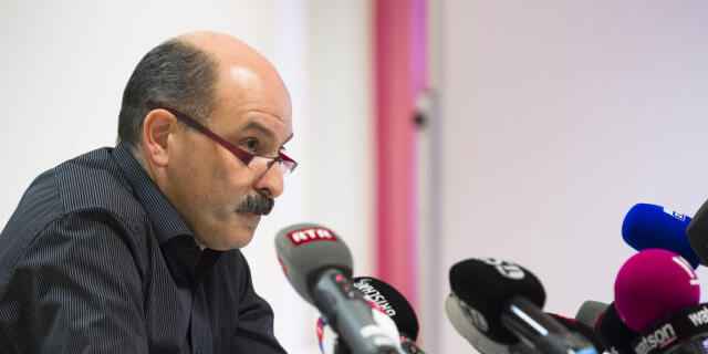 Verwaltungsratspräsident Ettore Weilenmann vor den Medien Verwaltungsratspräsident Ettore Weilenmann vor den Medien