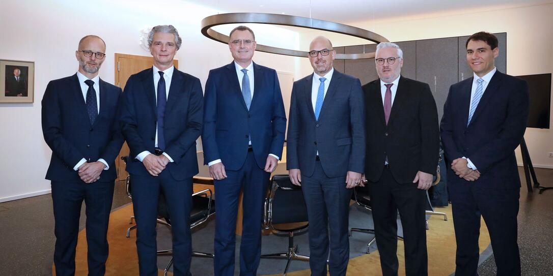 Treffen von Regierungschef Daniel Risch mit der Schweizerischen