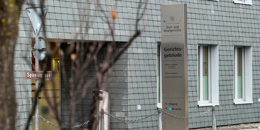 20230105 Symbolfoto - Zivil - und Strafgericht - Vaduz - Gericht - Spaniagasse 1 - Aussenansicht - 20230105 Symbolfoto - Zivil - und Strafgericht - Vaduz - Gericht - Spaniagasse 1 - Aussenansicht -
