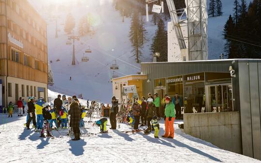 Winter im Skigebiet Malbun