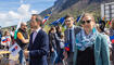 Feierlichkeiten zum Jubiläum bei der alten Rheinbrücke Vaduz–Sevelen