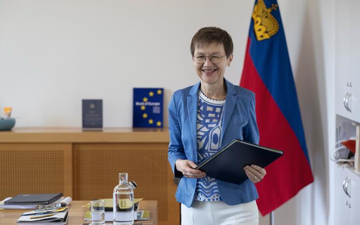 Regierungschefin Brigitte Haas steht ein Arbeitstag mit vollem Terminkalender bevor