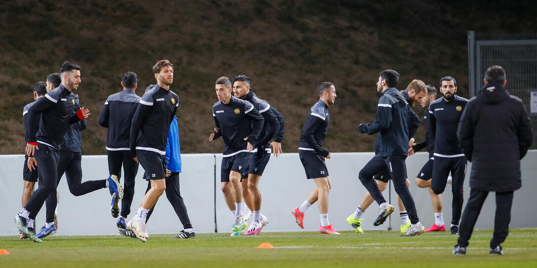 Liechtenstein Fussball Training Armenien WM-Quali Liechtenstein
