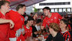 WM-Meile Rathausplatz Vaduz Spiel Schweiz-Katar