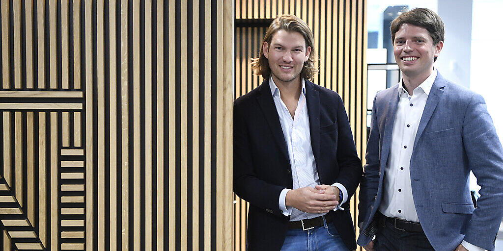 N26-Gründer Valentin Stalf (links) und General Manager Georg Hauer im Oktober 2019 in Wien (Archivbild).