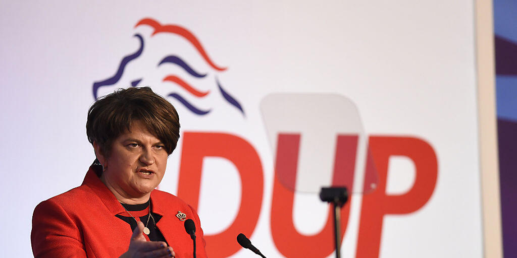Will vorwärtsmachen in Nordirland: DUP-Chefin Arlene Foster (in einer Aufnahme vom November 2018). Will vorwärtsmachen in Nordirland: DUP-Chefin Arlene Foster (in einer Aufnahme vom November 2018).