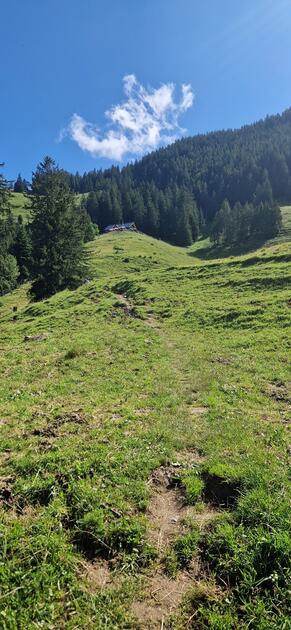«Ziel (Gafadurahütte) in Sicht», meint Leserin Franziska Troll