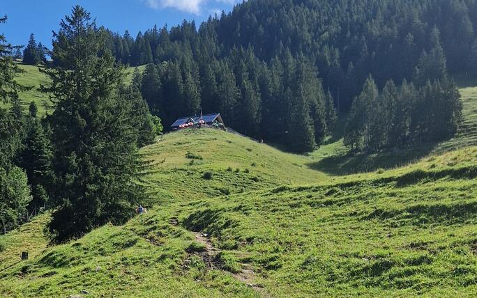«Ziel (Gafadurahütte) in Sicht», meint Leserin Franziska Troll